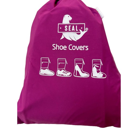 Stay Dry in Style: SEAL Waterproof Shoe Covers, Size Large - Lilac Reusable - Picture 8 of 14